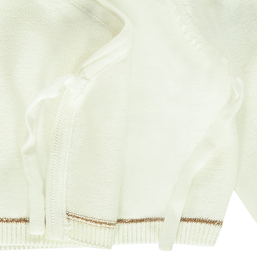 Πλεκτό γιλεκάκι με τύπωμα ©Smiley Baby 