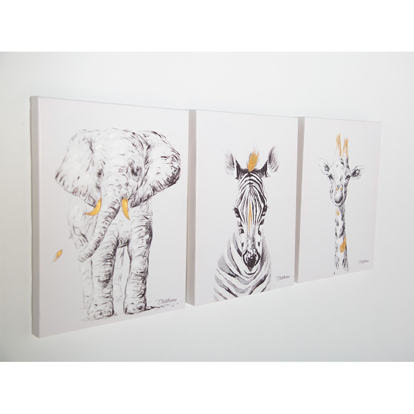 Cadre peinture Girafe - 30x40cm 