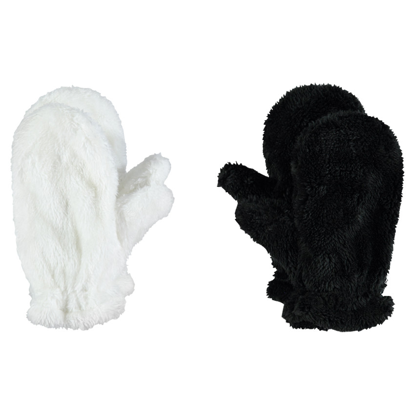 Lot de 2 paires de moufles en sherpa 