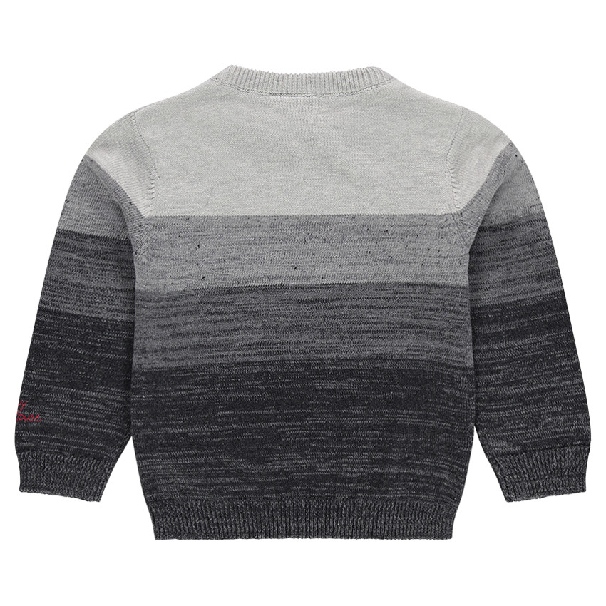 Πλεκτό πουλόβερ με λωρίδες και στάμπα τον Μίκυ της ©Disney 