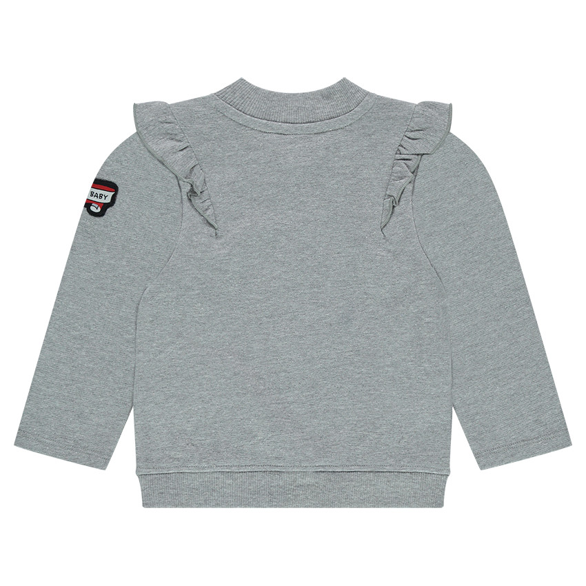 Φανελένια ζακέτα με βολάν και σήματα ©Smiley 