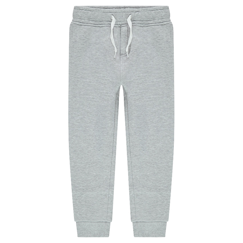 Παντελόνι φόρμας από γκρι μελανζέ φανέλα 