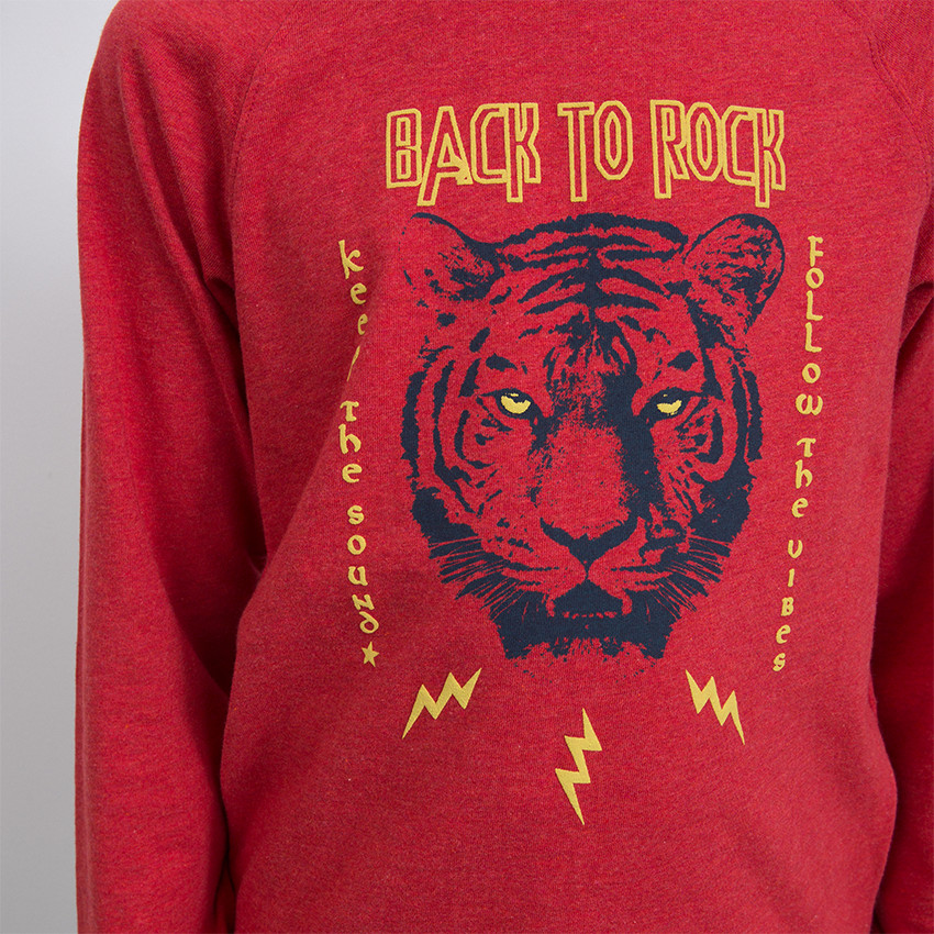 Παιδικά - Μακρυμάνικη μπλούζα ζέρσεϊ με στάμπα τίγρη 