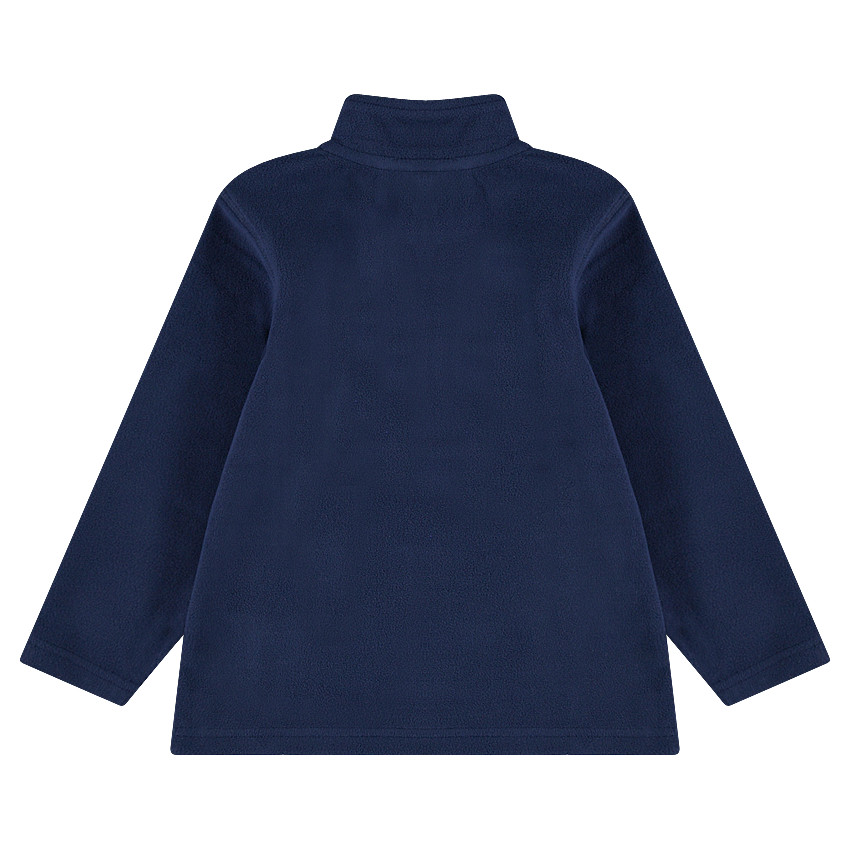 Φούτερ φλις με άνοιγμα με φερμουάρ μπροστά 