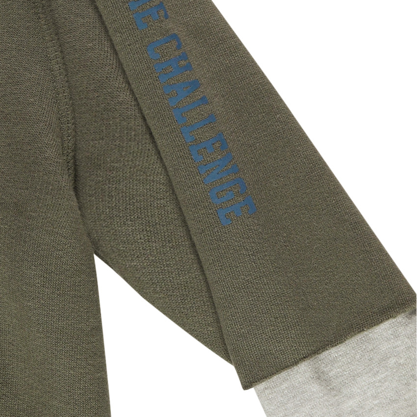 Φανελένιο φούτερ 2 σε 1 με κουκούλα  