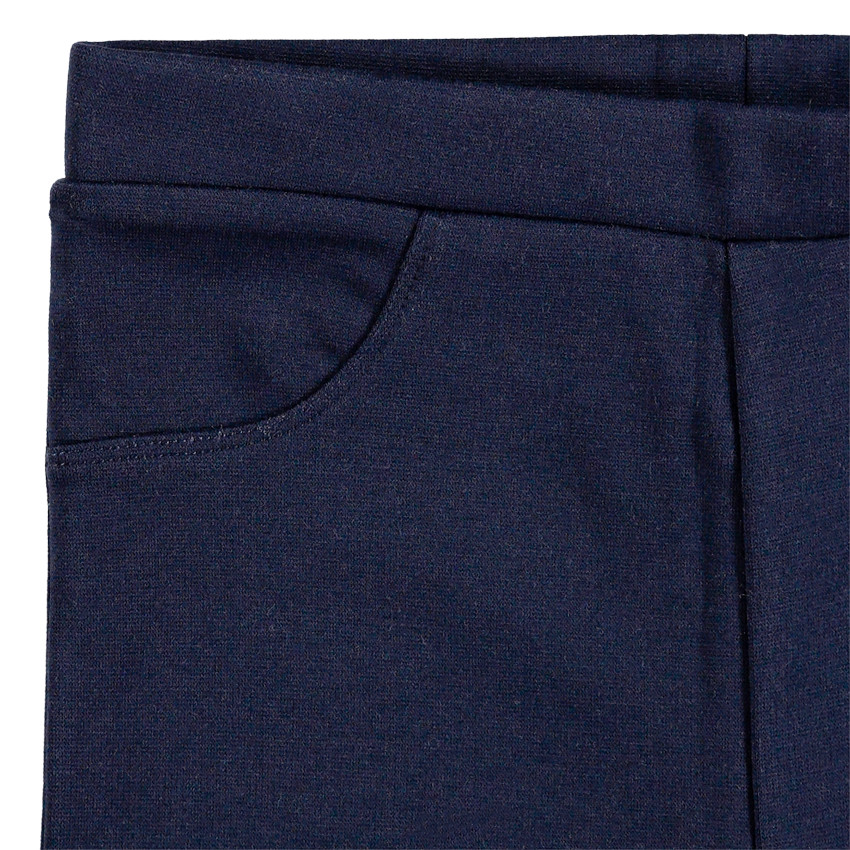 Παιδικά - Παντελονοκολάν σε ελαστική ύφανση milano με ρίγες στους αστραγάλους 