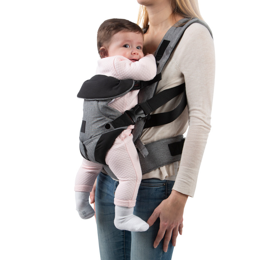 Porte-bébé Willy 4 positions - Gris 
