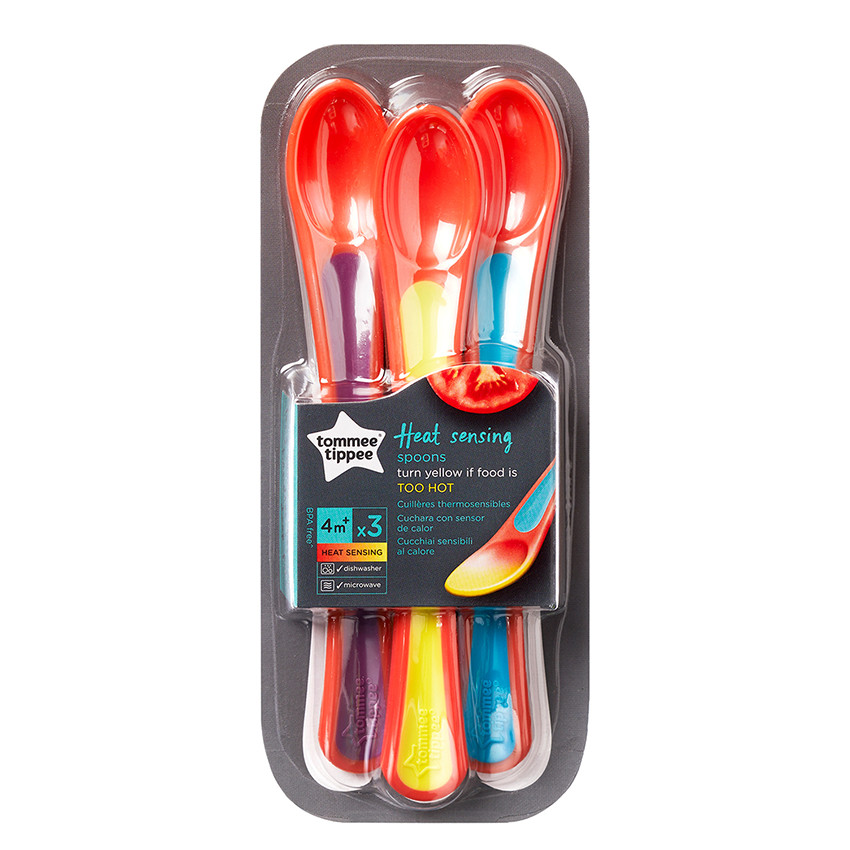 Κουταλάκια βρεφικά με ένδειξη θερμότητας 4m+ 