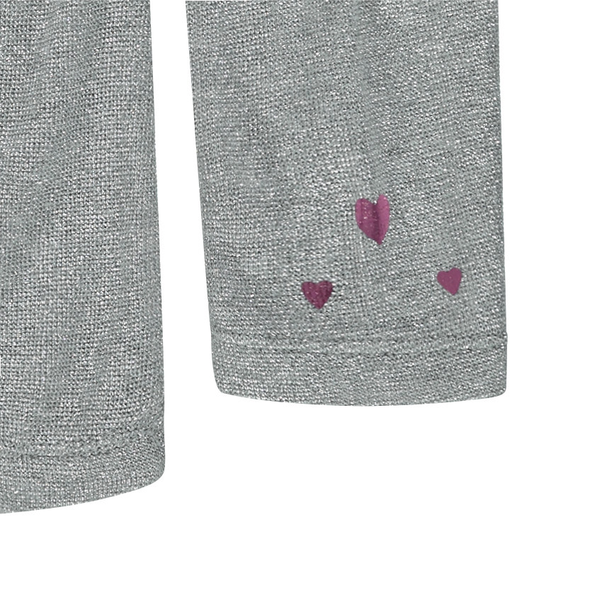 Ζιβάγκο από ζέρσεϊ και λούρεξ με τυπωμένες καρδιές 