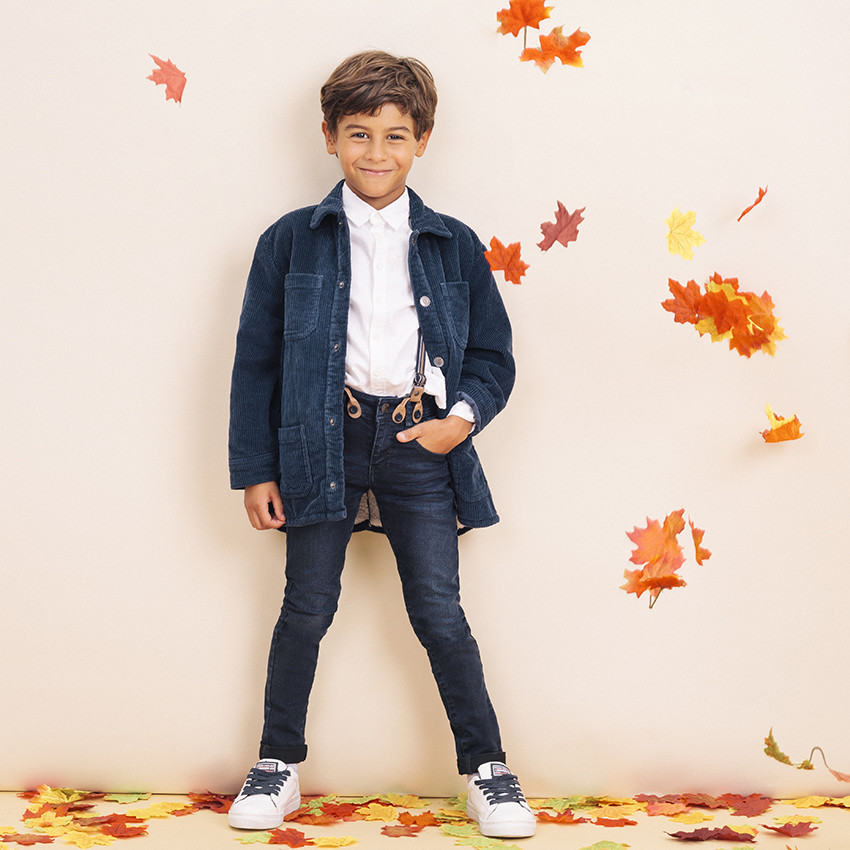 Τζιν slim με αφαιρούμενες τιράντες  