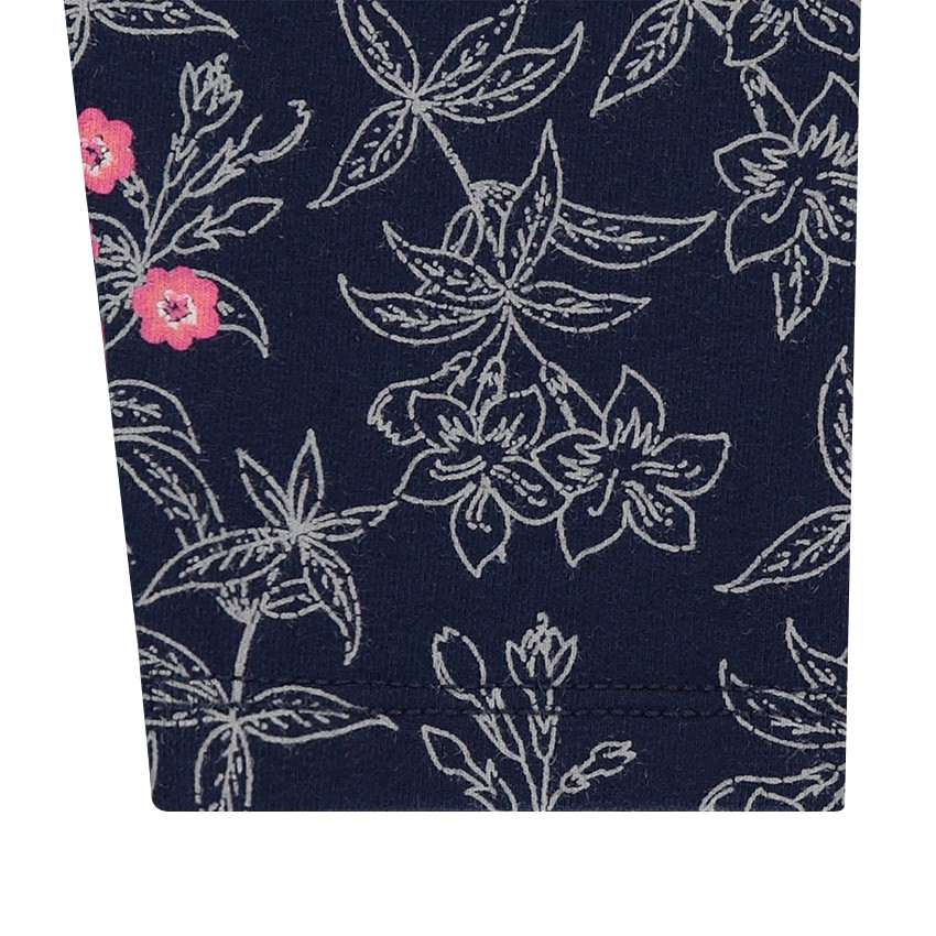 Παιδικά - Ζέρσεϊ κολάν με τυπωμένα λουλούδια σε όλη την επιφάνεια 