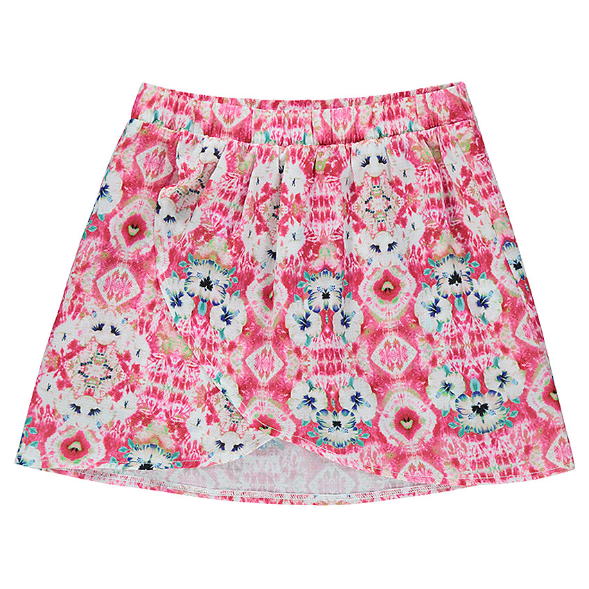 Παιδικά - Φούστα φάκελος με φλοράλ μοτίβο 