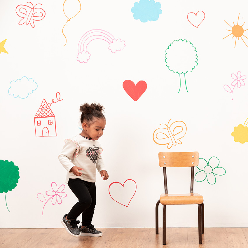 Σετ με 2 μονόχρωμα κολάν από βιολογικό βαμβάκι 