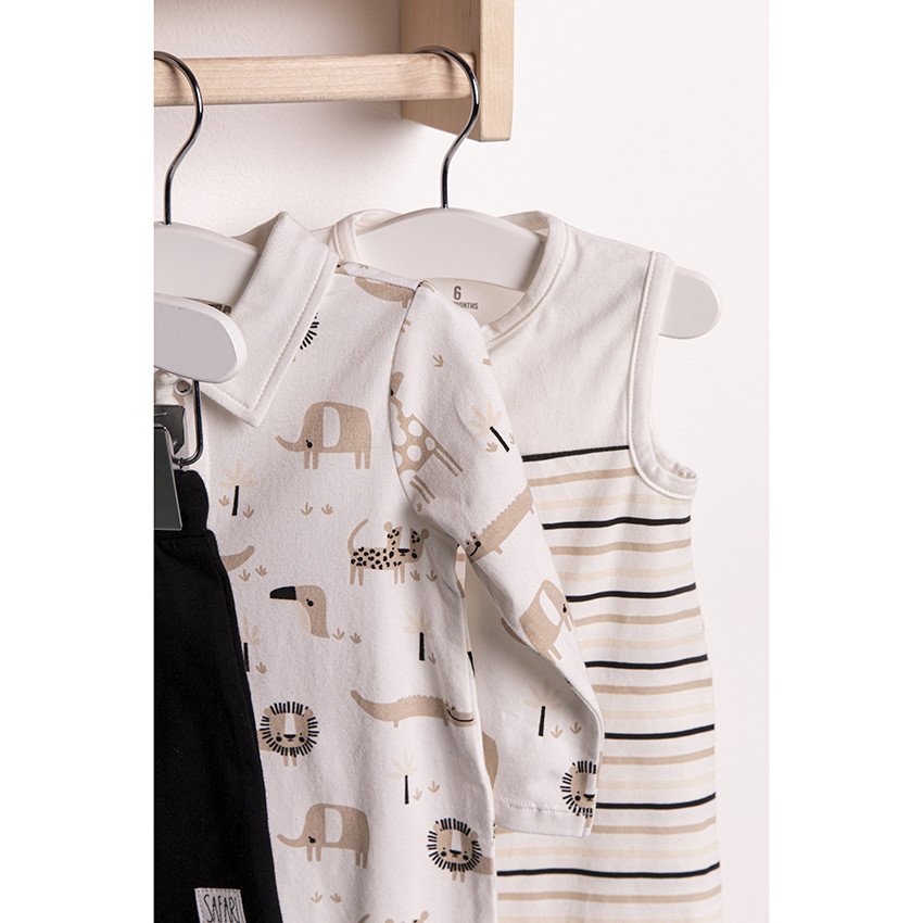 Φορμάκι ύπνου από βιολογικό βαμβάκι με εμπριμέ μοτίβο ζωάκια της ζούγκλας 