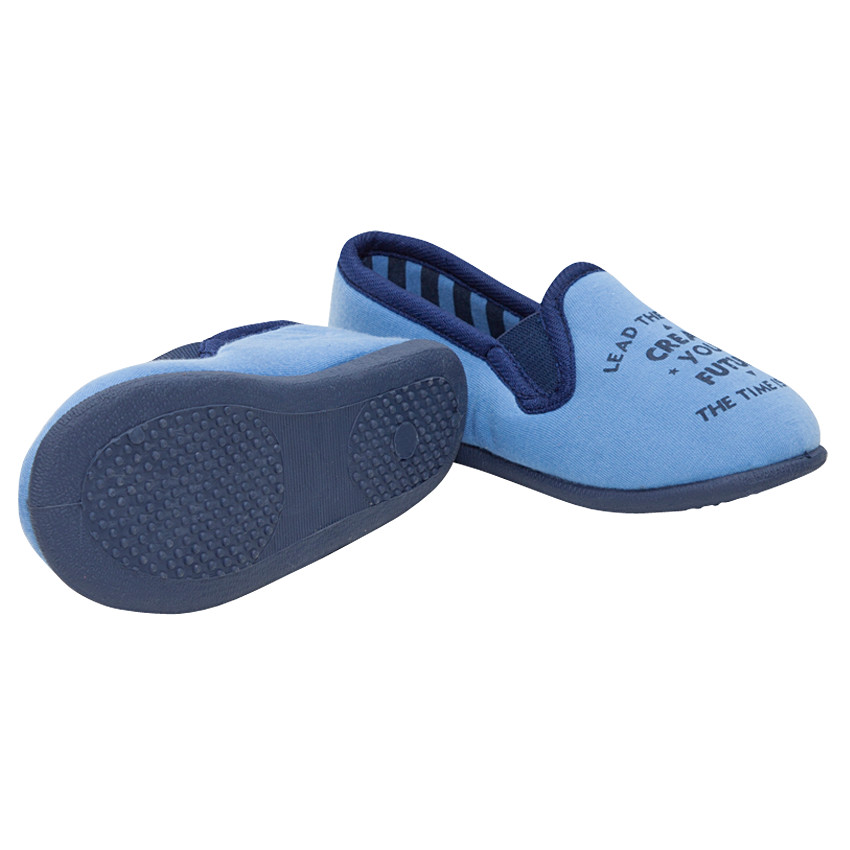 Μαλακά παντοφλάκια από ζέρσεϊ με τυπωμένη φράση, από 28 έως 35 