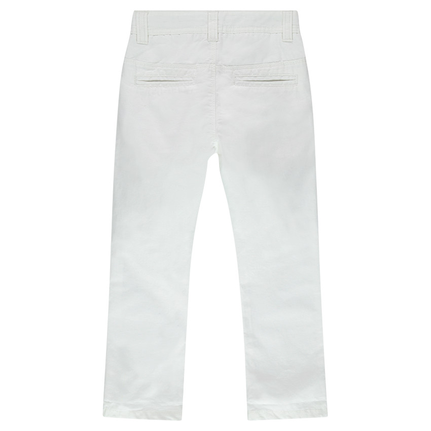 Μονόχρωμο υφασμάτινο παντελόνι σε ίσια γραμμή 