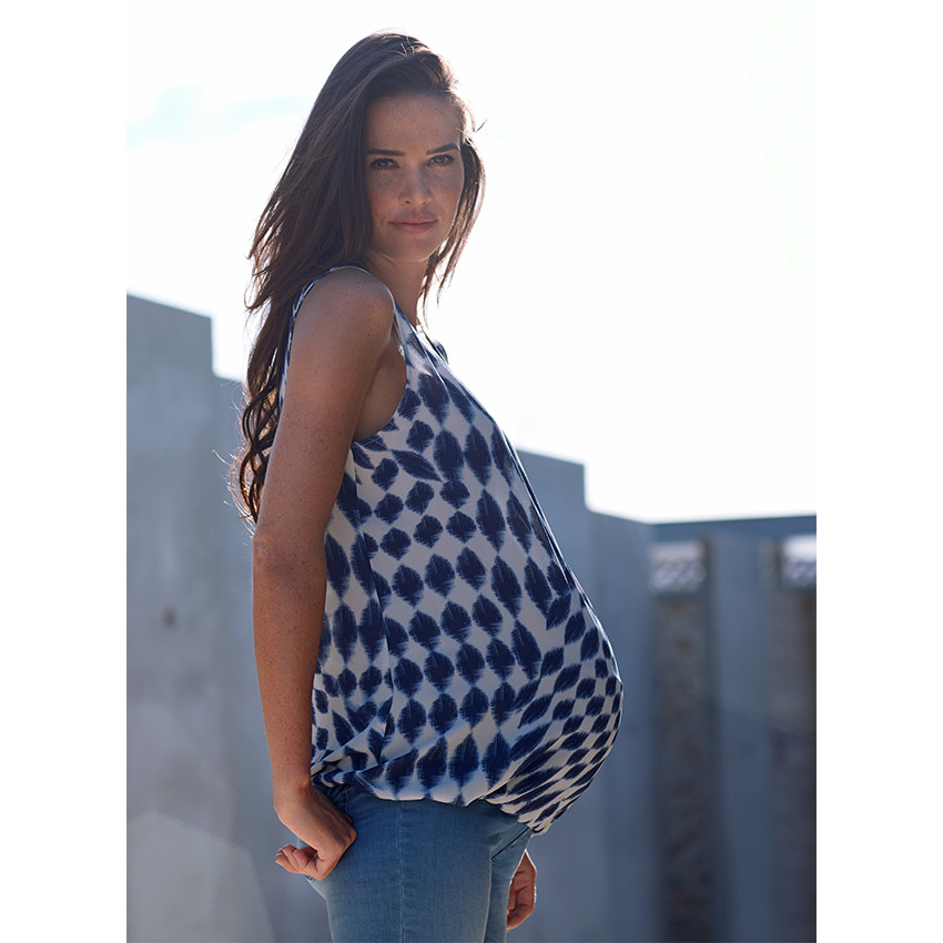 Εμπριμέ τοπ εγκυμοσύνης 