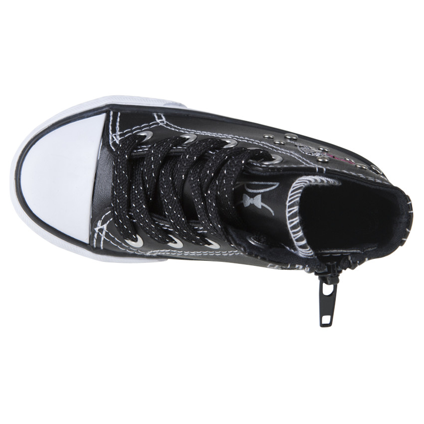 Baskets montantes avec broderies et rivets du 28 au 35 