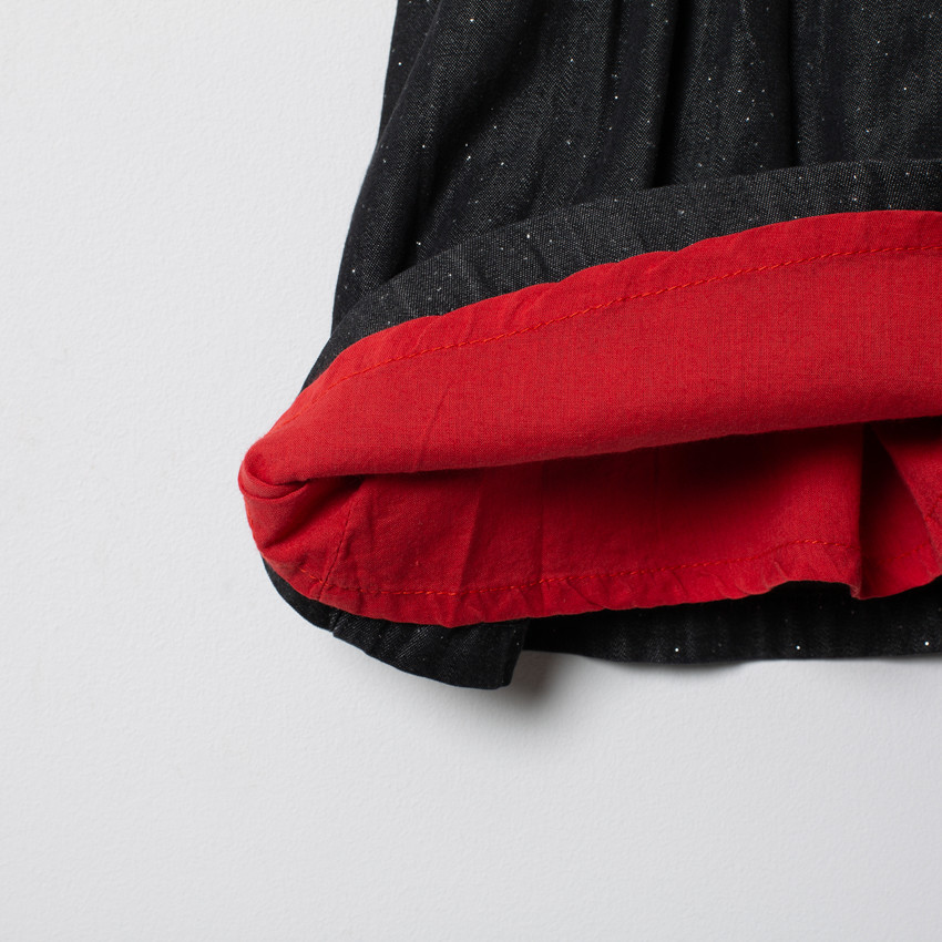 Robe tablier en chambray print Mickey et Minnie Disney 