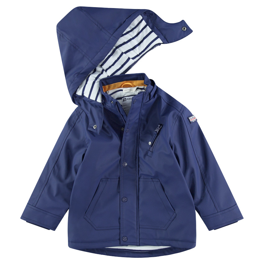 Αντιανεμικό αδιάβροχο μπουφάν με αφαιρούμενη κουκούλα 