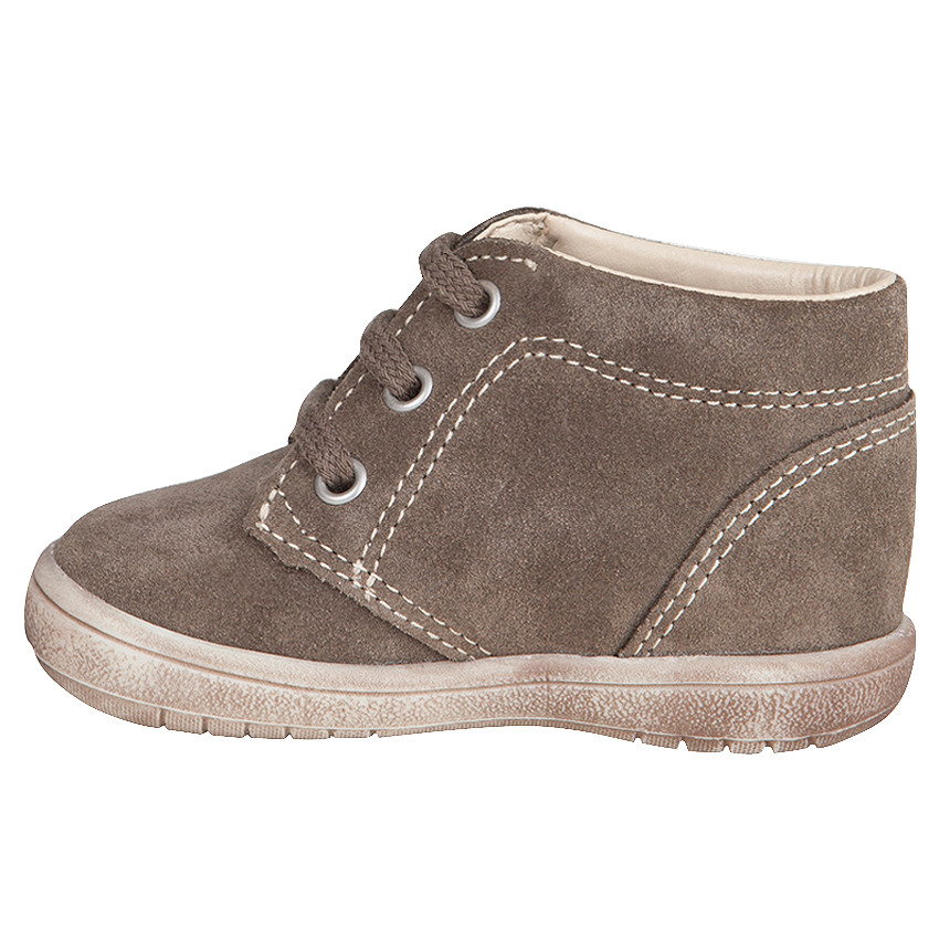 Bottillons à lacet en cuir suédé unis 