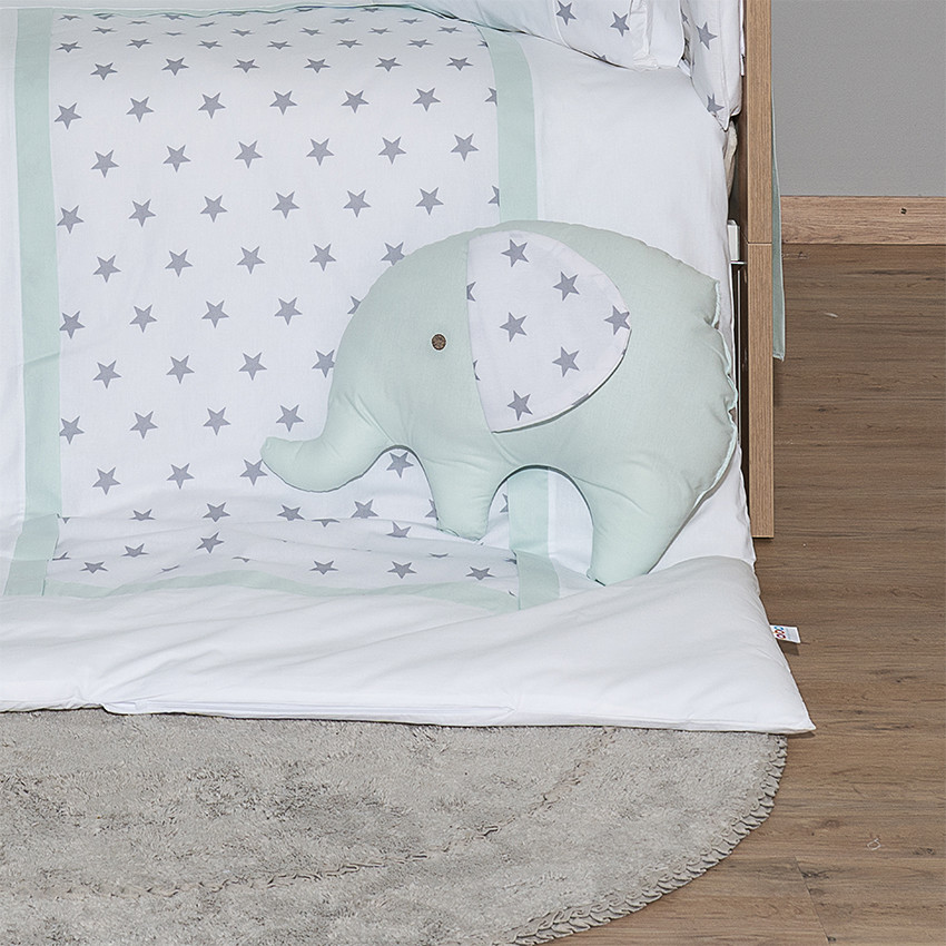  Σετ προίκας 9τμχ 70*140 elephant μέντα  