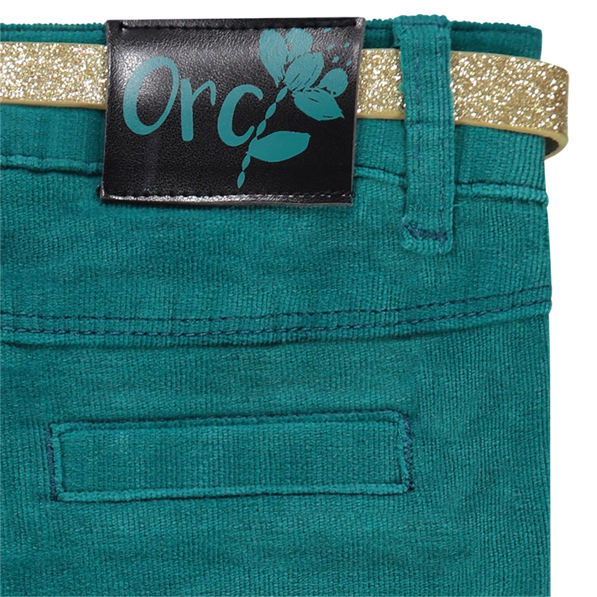 Παντελόνι slim βελουτέ με αφαιρούμενη ζώνη 