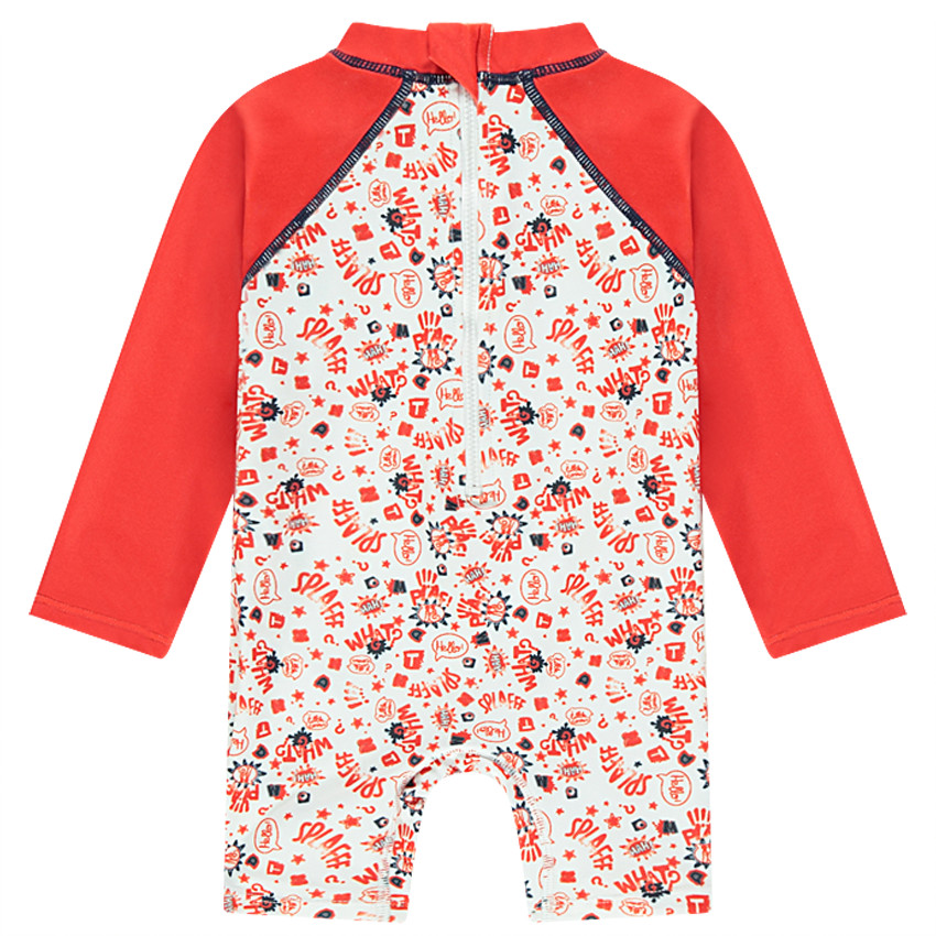 Ολόσωμο φορμάκι με αντηλιακή προστασία και εμπριμέ μοτίβο 