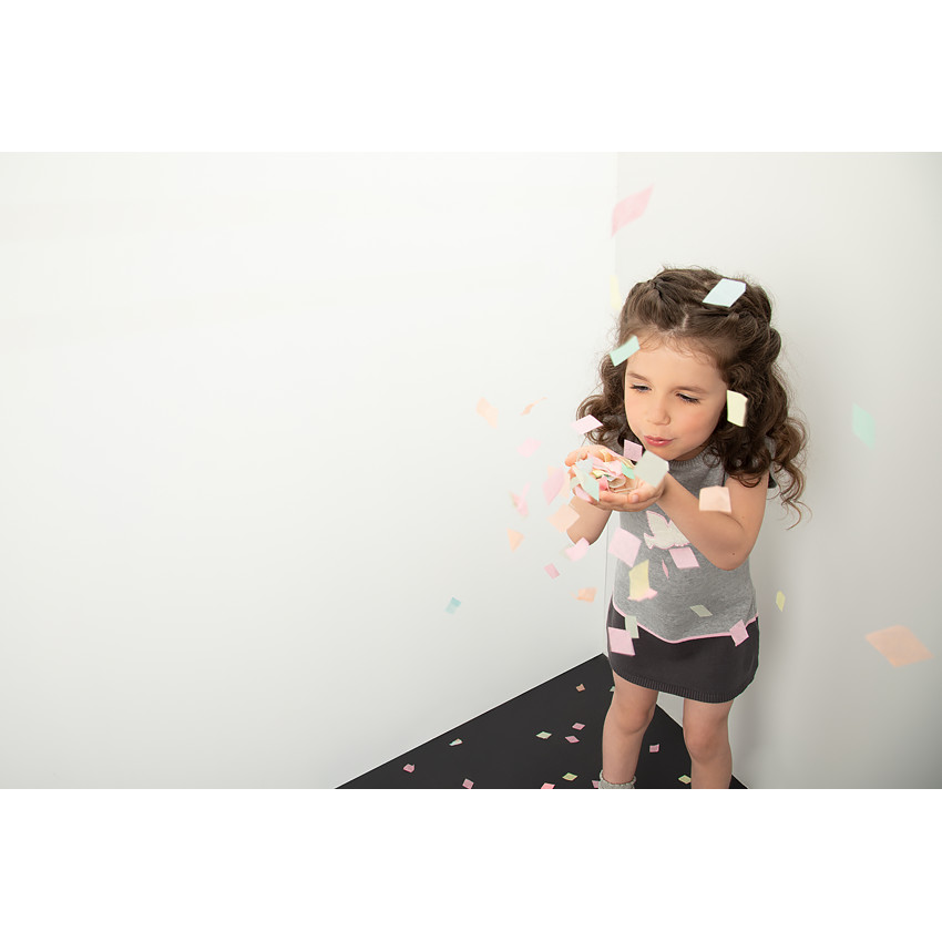 Κοντομάνικο φόρεμα πλεκτό με μπάλωμα με πουλάκι μπροστά 