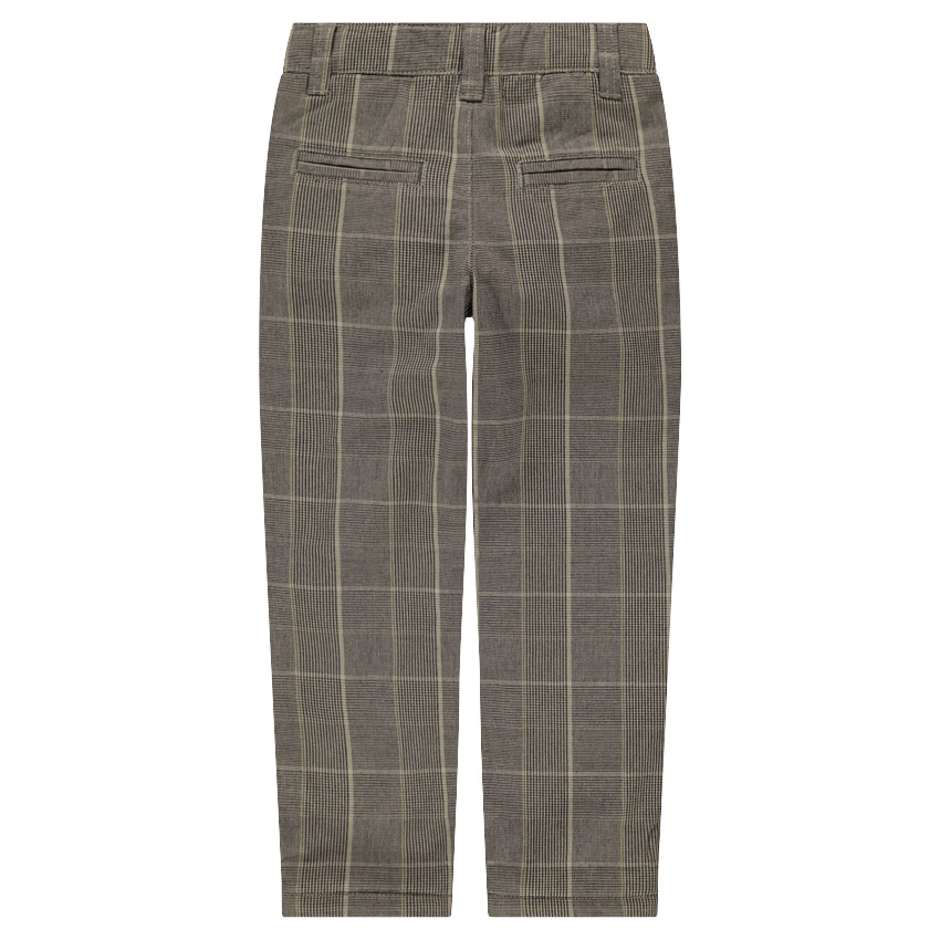 Βαμβακερό παντελόνι με μοτίβο πρενς-ντε-γκαλ 