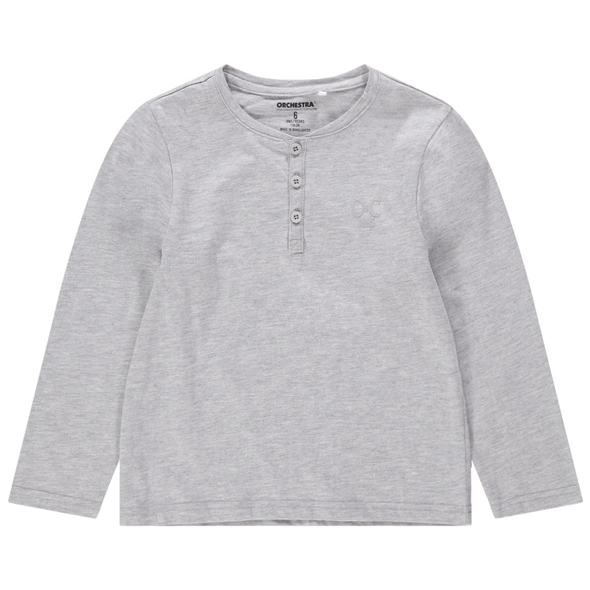 Μακρυμάνικη ζέρσεϊ μπλούζα με κεντημένο λογότυπο 