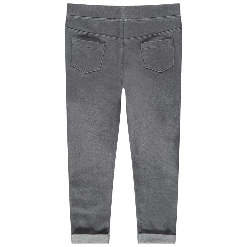 Γκρι παντελονοκολάν με λαγουδάκια στο κάτω μέρος 