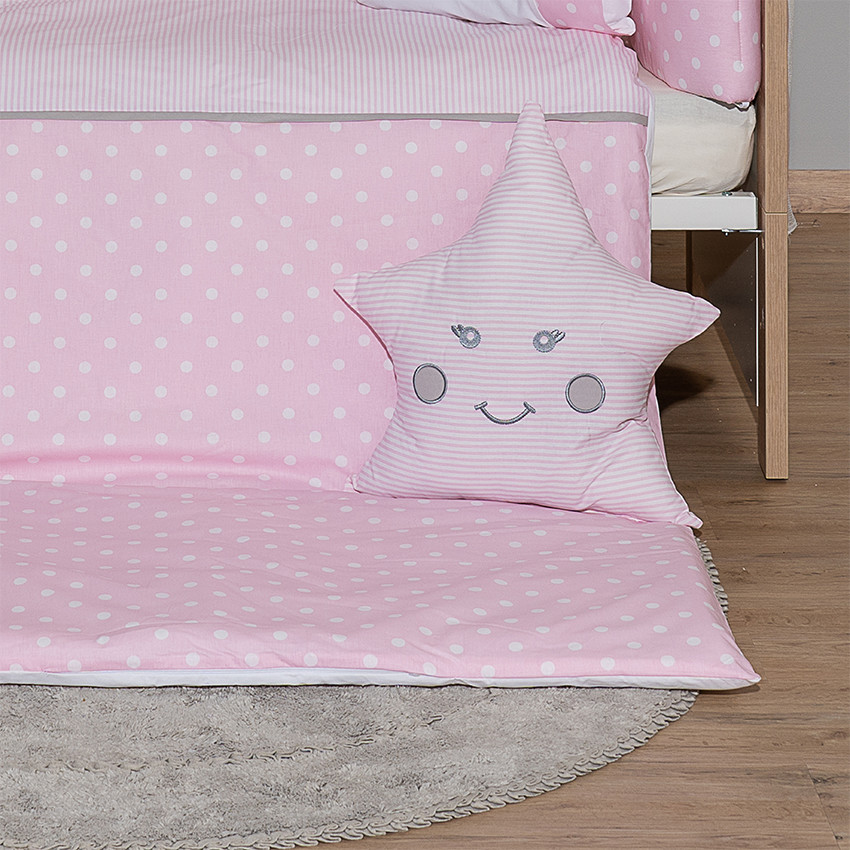  Σετ προίκας 9τμχ 70*140 carousel ροζ  