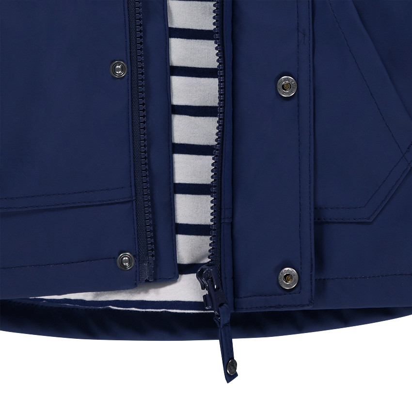 Αντιανεμικό αδιάβροχο μπουφάν με αφαιρούμενη κουκούλα 