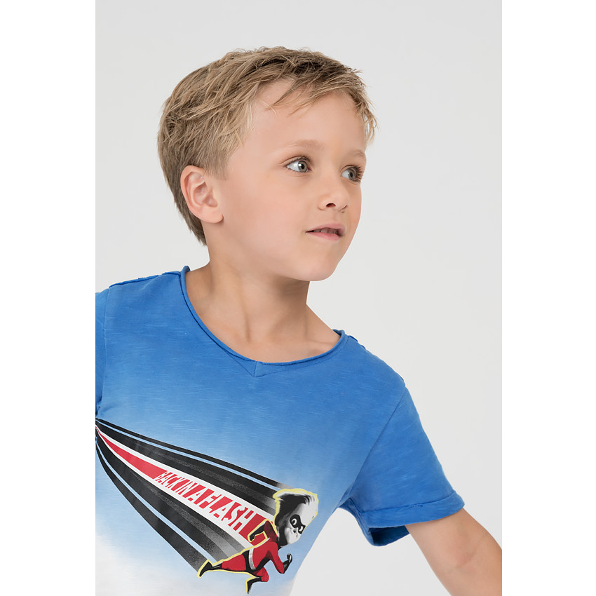 Kοντομάνικη μπλούζα tie & dye με τύπωμα σούπερ ήρωες της ©Disney  