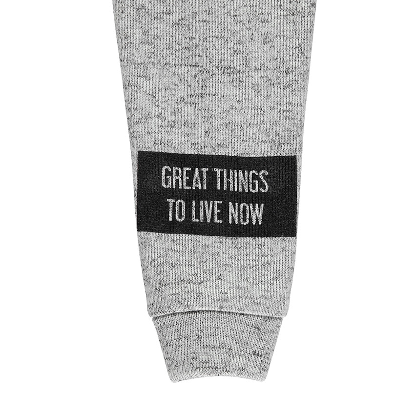 Παιδικά - Ζακέτα από φανέλα με άνοιγμα με φερμουάρ και τυπωμένα κείμενα 