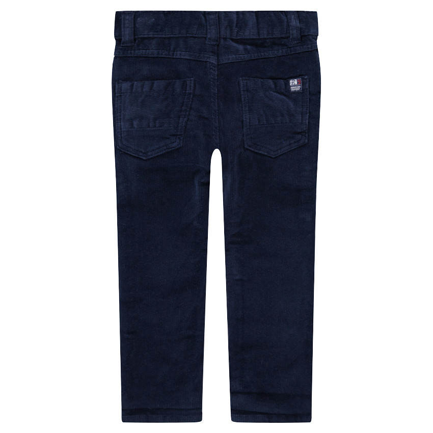 Μονόχρωμο παντελόνι από βελούδο κοτλέ 