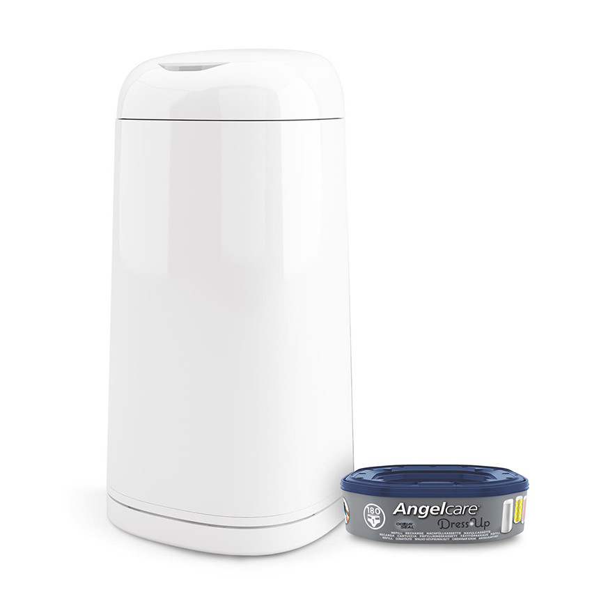 Κάδος απόρριψης πάνας. + 1 σετ ανταλλακτικά - Λευκό 