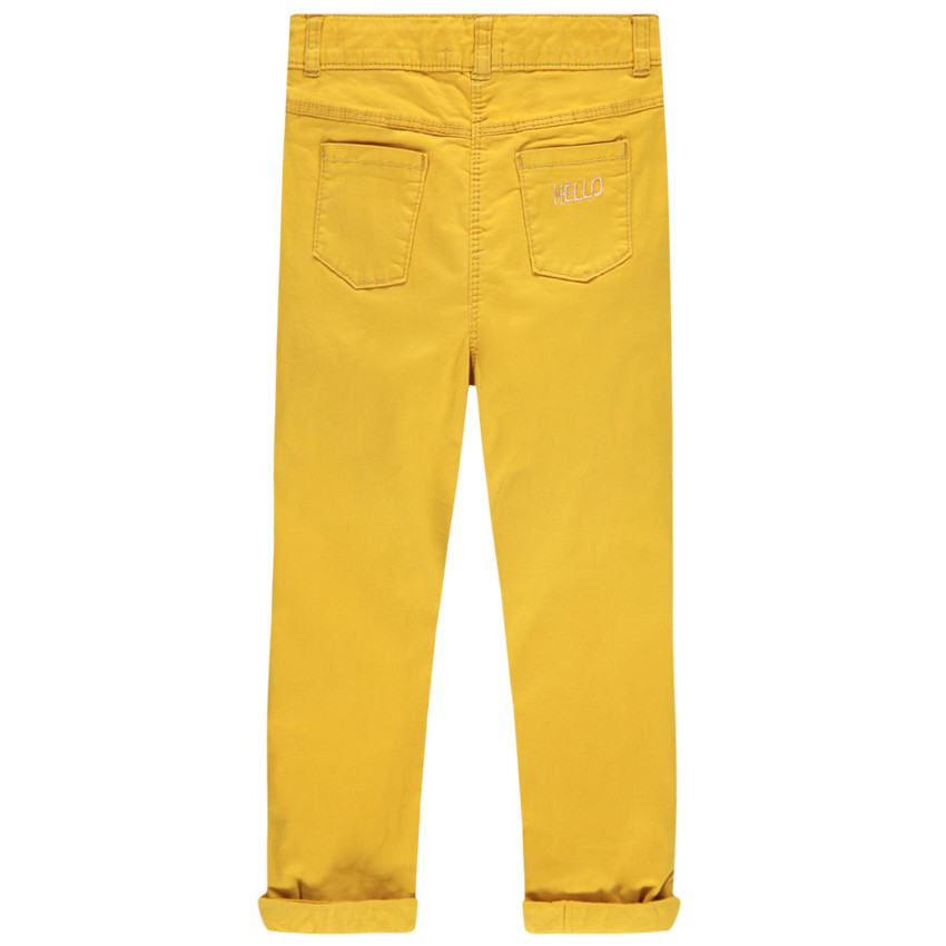 Μονόχρωμο παντελόνι με ζέρσεϊ επένδυση και τσέπη σε σχήμα γάτας 