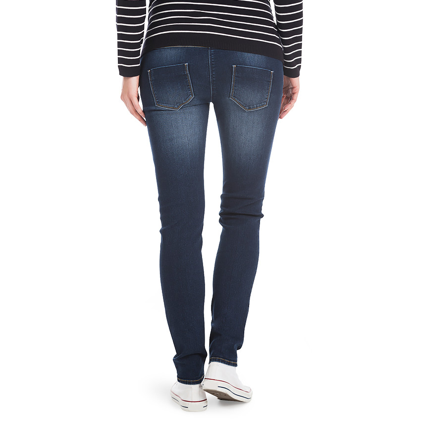 Jeans de grossesse coupe slim effet used  