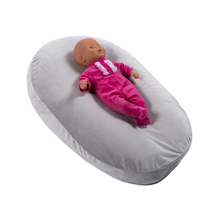   Κάλυμμα μαξιλαριού  θηλασμού - Γκρι φλίς   