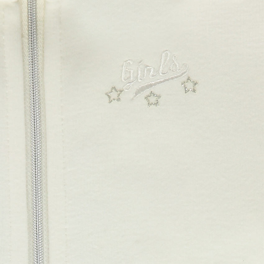 Ζακέτα με κουκούλα από φανέλα με επένδυση φλις  