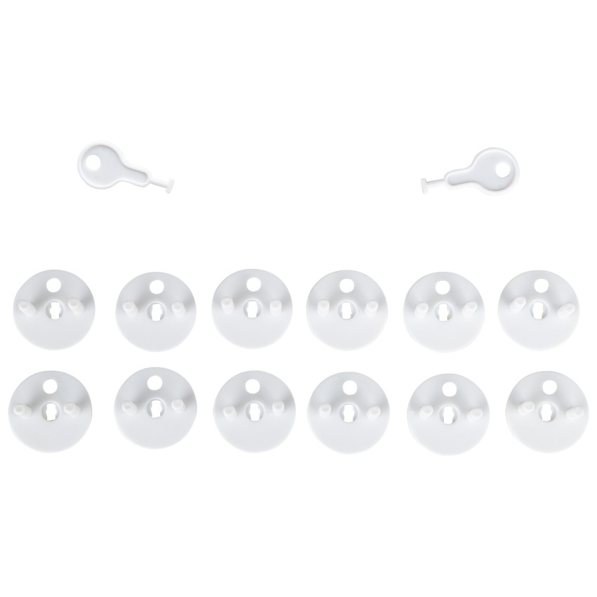 Ασφάλεια πριζας με κλειδι 12τεμ. 