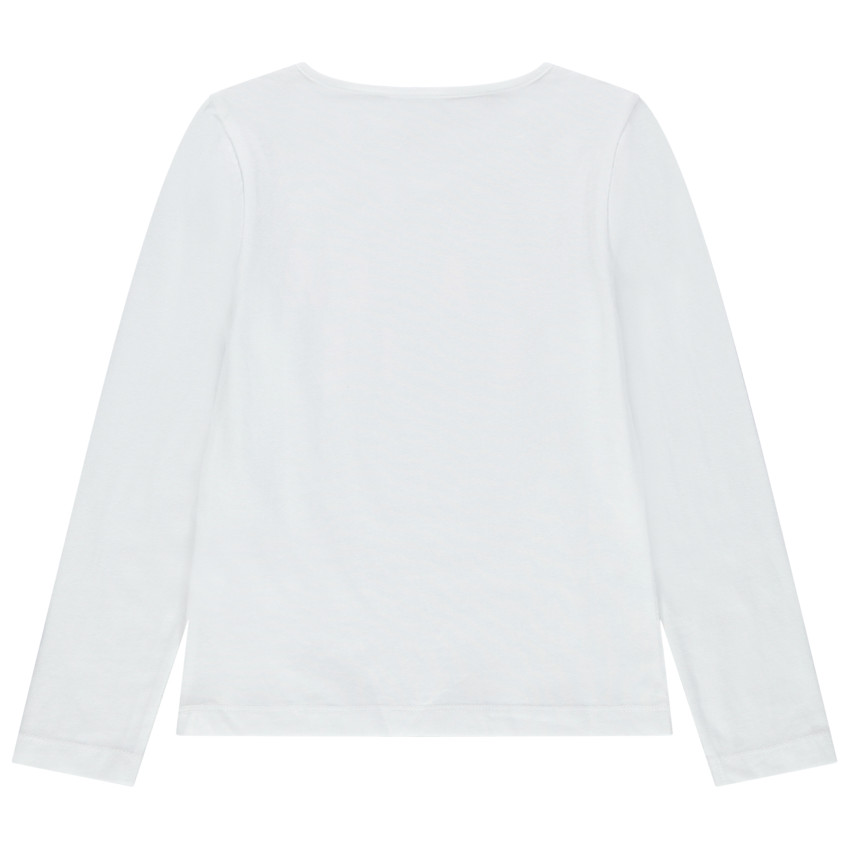T-shirt manches longues en coton bio à message  