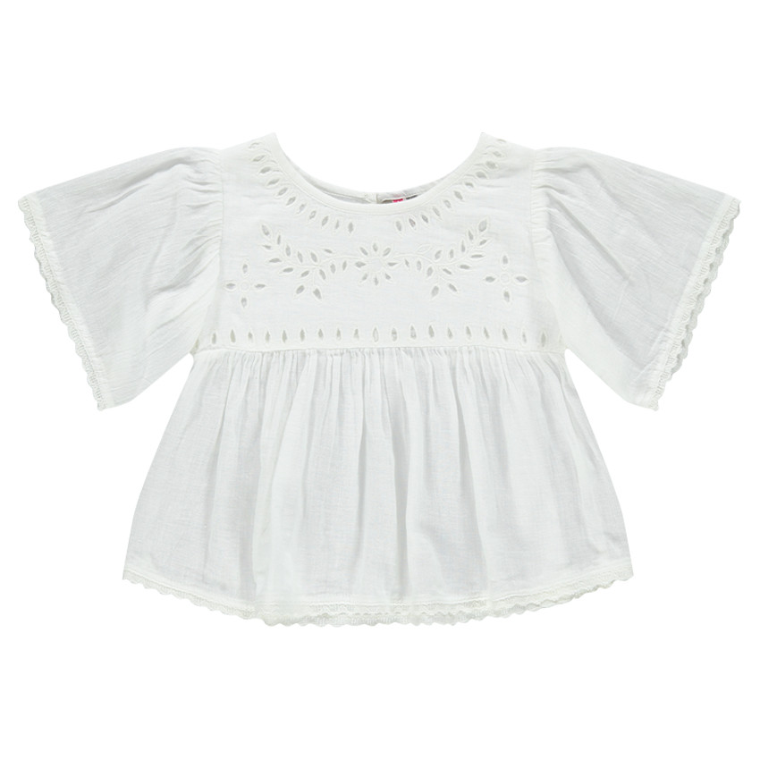 Φαρδύ κεντημένο μπλουζάκι με κεντήματα 