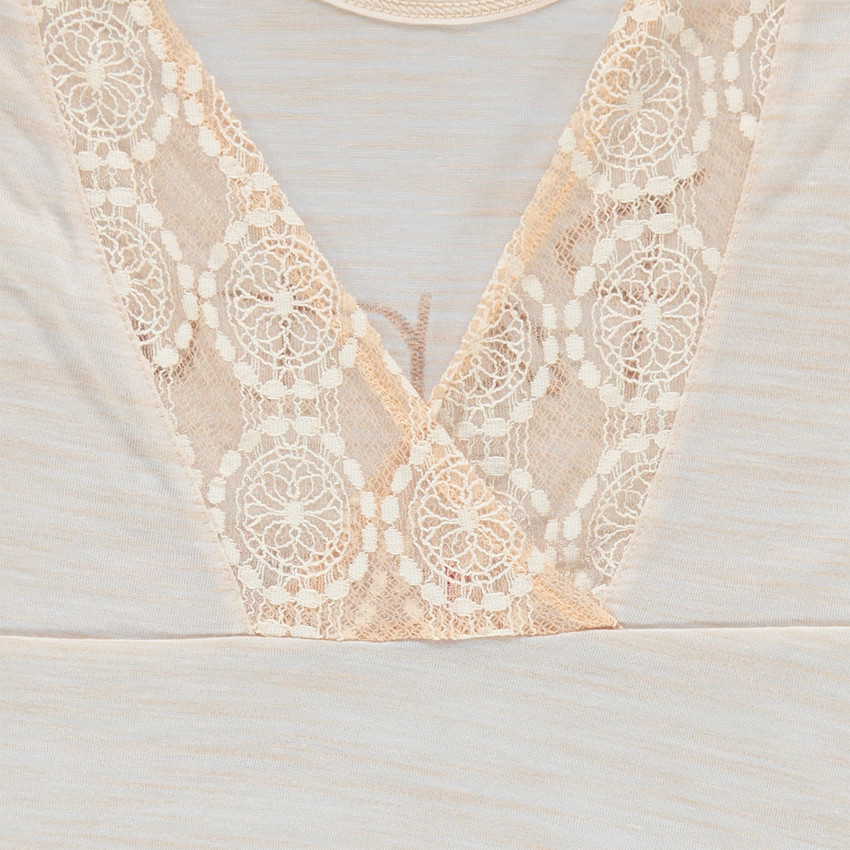 Παιδικά - Κοντομάνικη μπλούζα με δαντέλα και κέντημα 