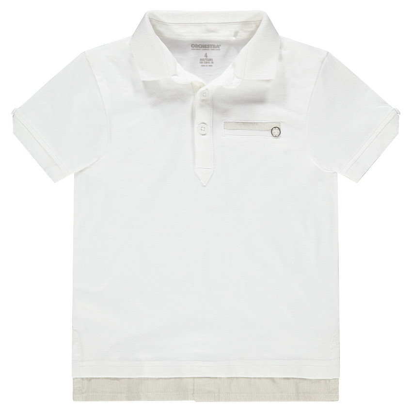 Κοντομάνικο πόλο με φαντεζί τσέπη 