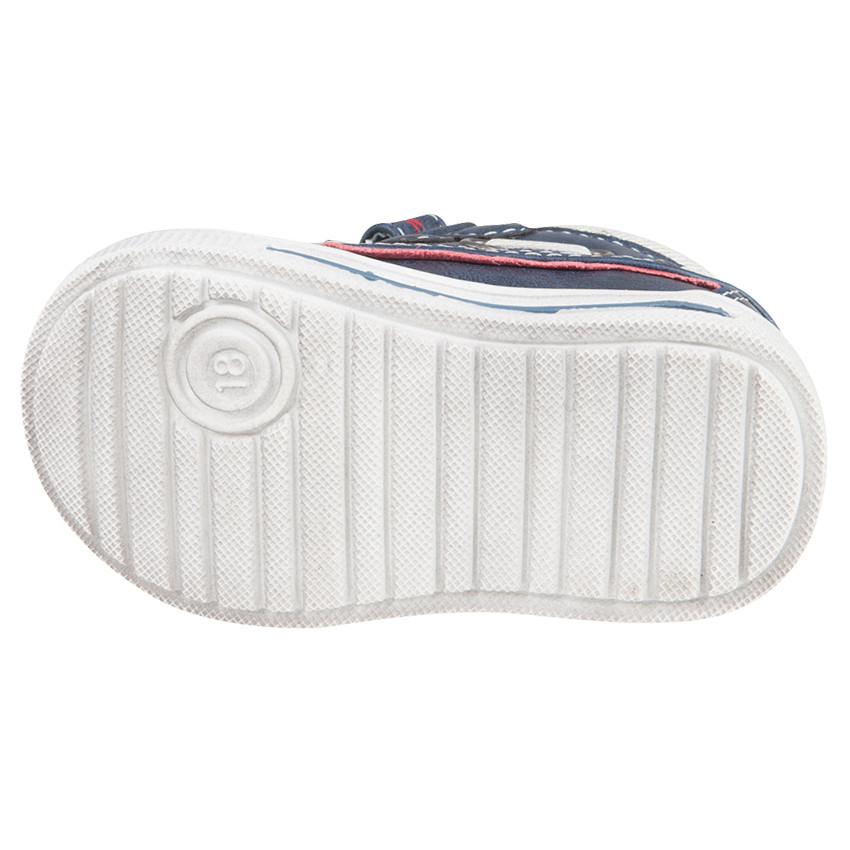 Παπούτσια σε στυλ navy σε απομίμηση δέρματος με αυτοκόλλητα velcro 