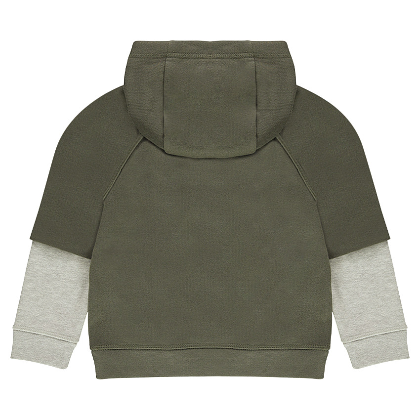 Φανελένιο φούτερ 2 σε 1 με κουκούλα  