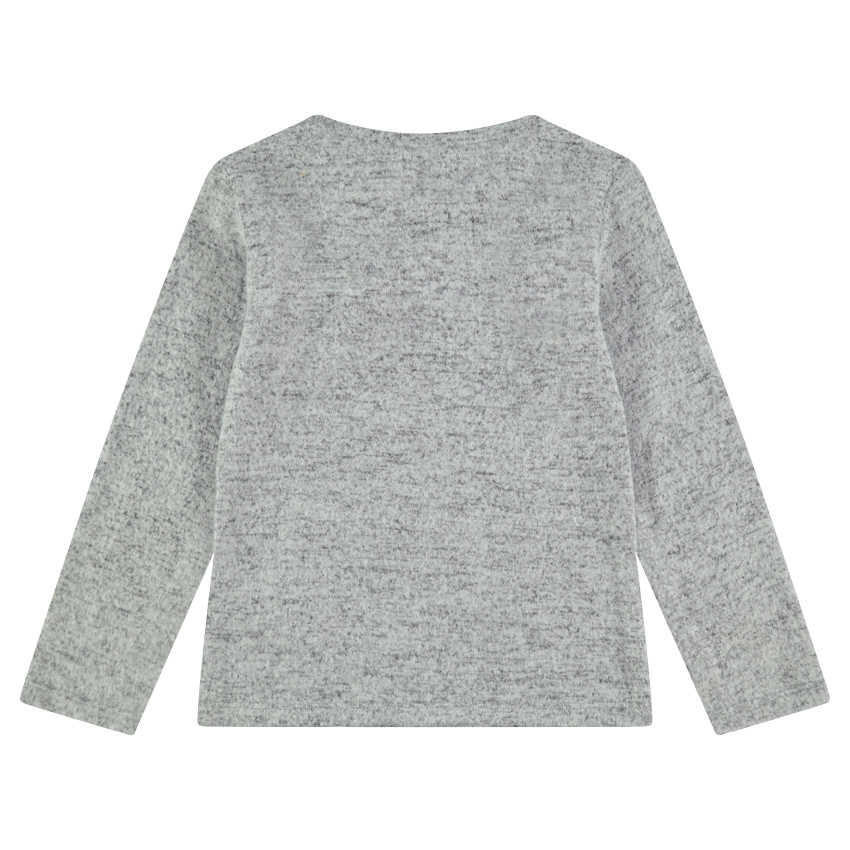 Χριστουγεννιάτικη μακρυμάνικη μπλούζα με κεντημένο χιονάνθρωπο 